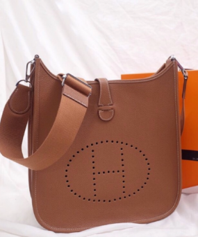 에르메스 에블린29 골드브라운 은장